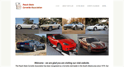 Desktop Screenshot of peachstatecorvette.com